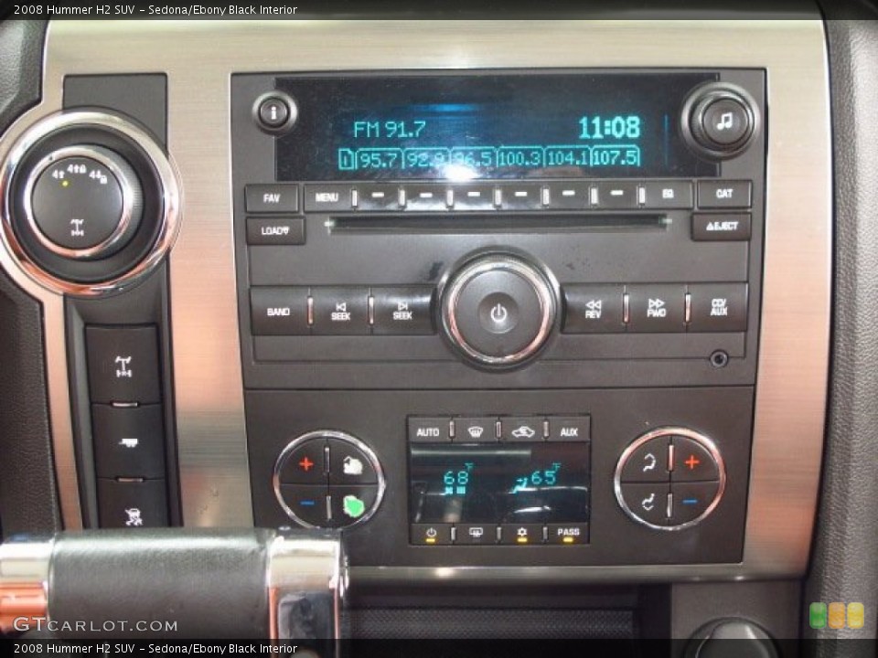 Sedona/Ebony Black Interior Audio System for the 2008 Hummer H2 SUV #93498035