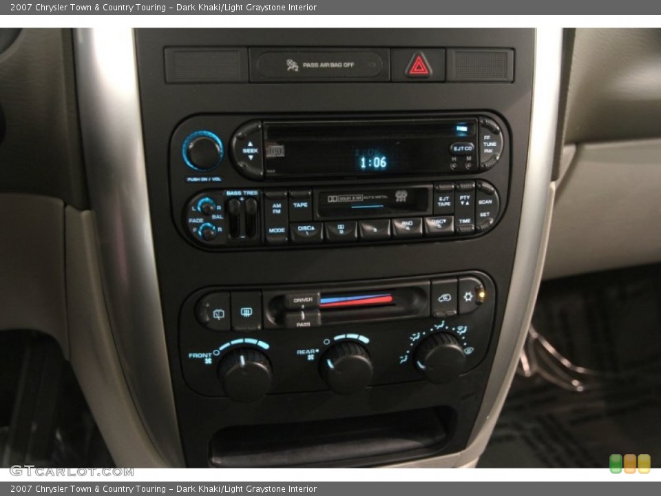 Dark Khaki/Light Graystone Interior Controls for the 2007 Chrysler Town & Country Touring #93498509