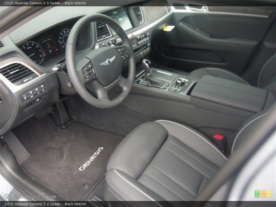 Black Interior Prime Interior for the 2015 Hyundai Genesis 5.0 Sedan #93500245