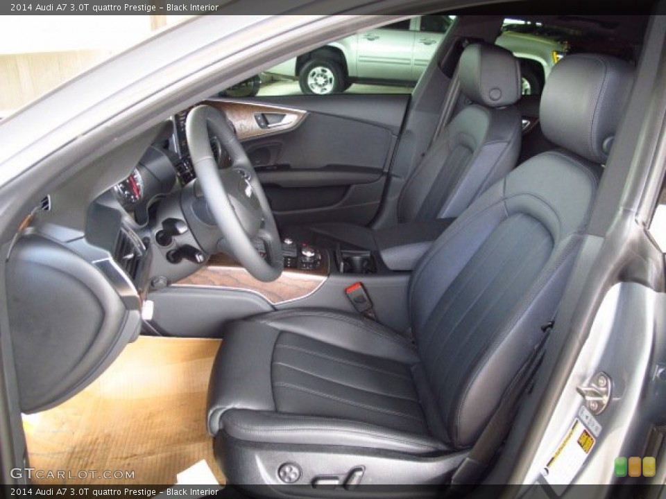 Black Interior Front Seat for the 2014 Audi A7 3.0T quattro Prestige #93500984