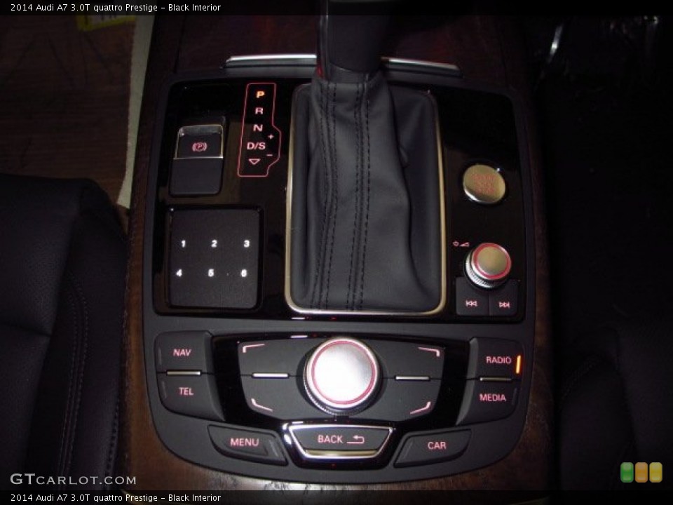 Black Interior Controls for the 2014 Audi A7 3.0T quattro Prestige #93501176