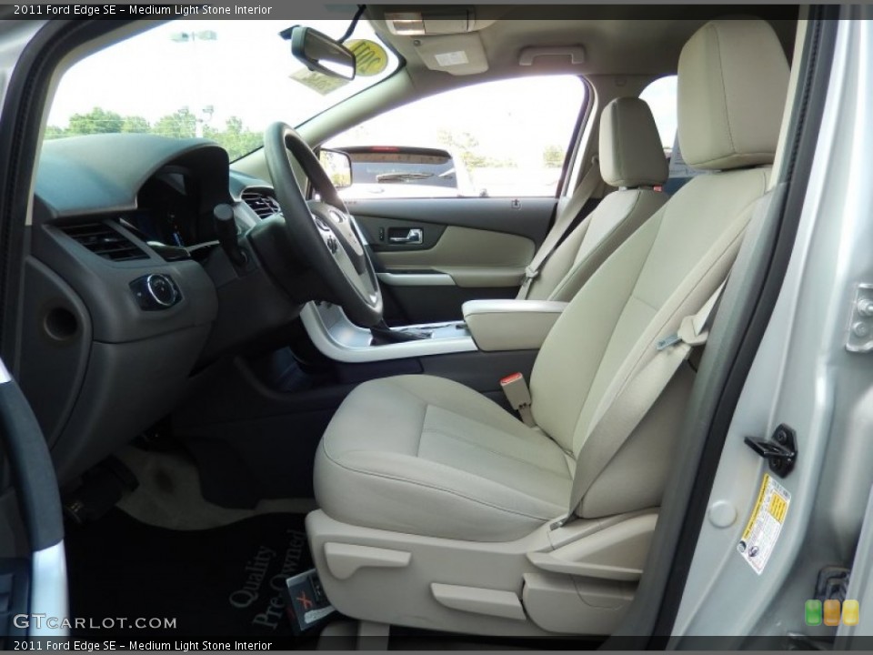 Medium Light Stone Interior Front Seat for the 2011 Ford Edge SE #93505130