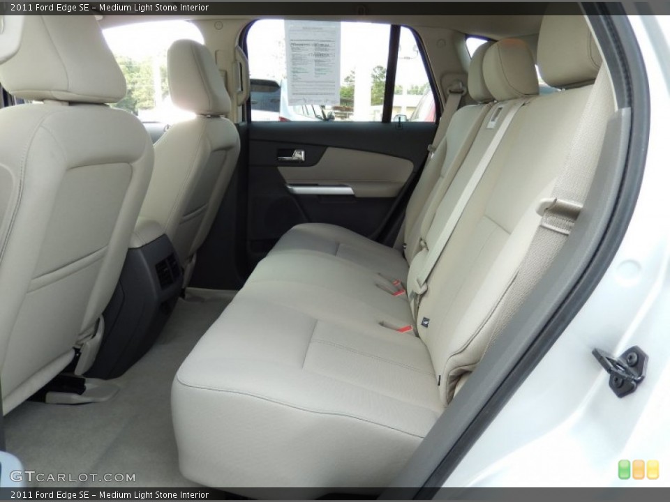 Medium Light Stone Interior Rear Seat for the 2011 Ford Edge SE #93505194