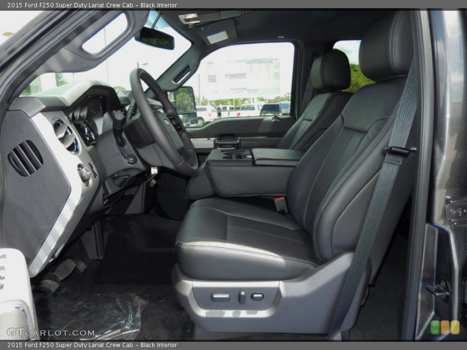 Black Interior Photo for the 2015 Ford F250 Super Duty Lariat Crew Cab #93506243