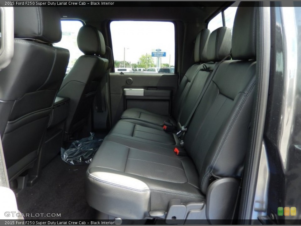 Black Interior Rear Seat for the 2015 Ford F250 Super Duty Lariat Crew Cab #93506267