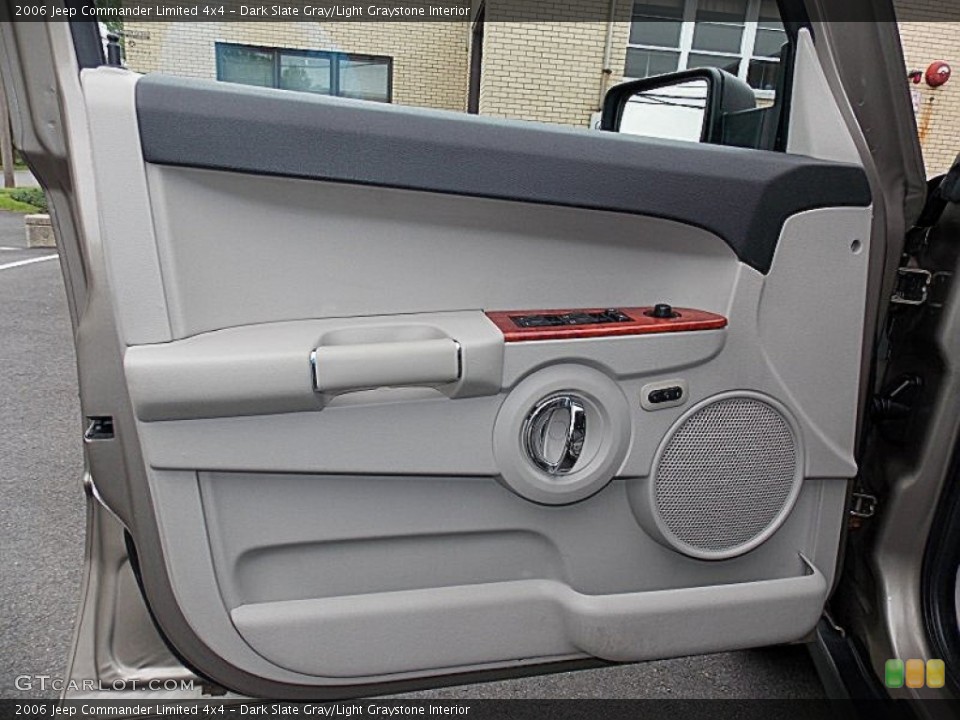 Dark Slate Gray/Light Graystone Interior Door Panel for the 2006 Jeep Commander Limited 4x4 #93509117