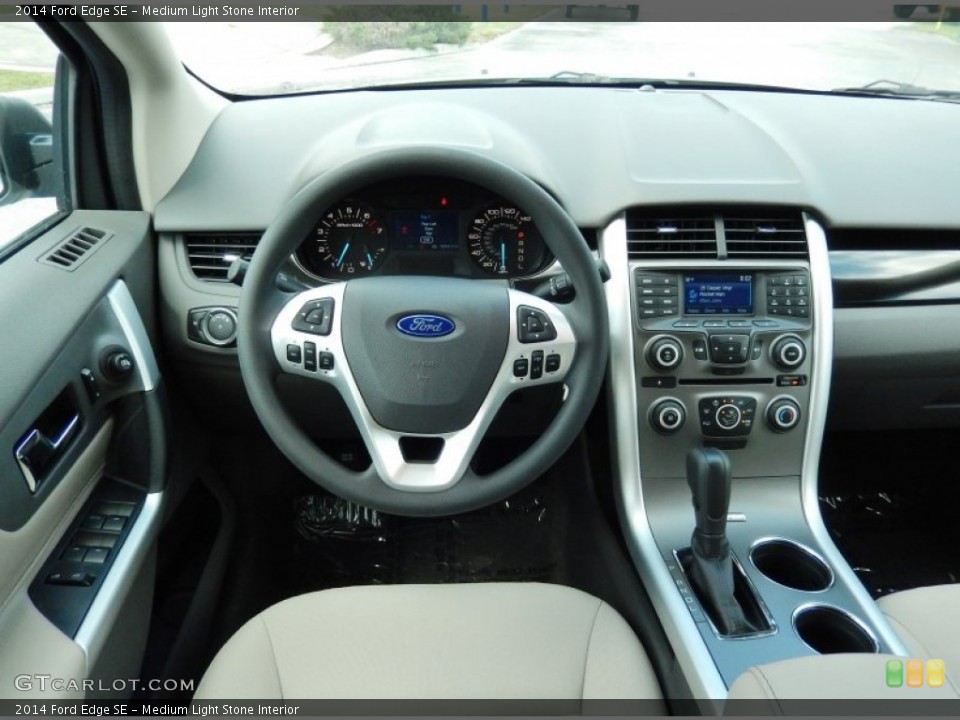 Medium Light Stone Interior Dashboard for the 2014 Ford Edge SE #93509207