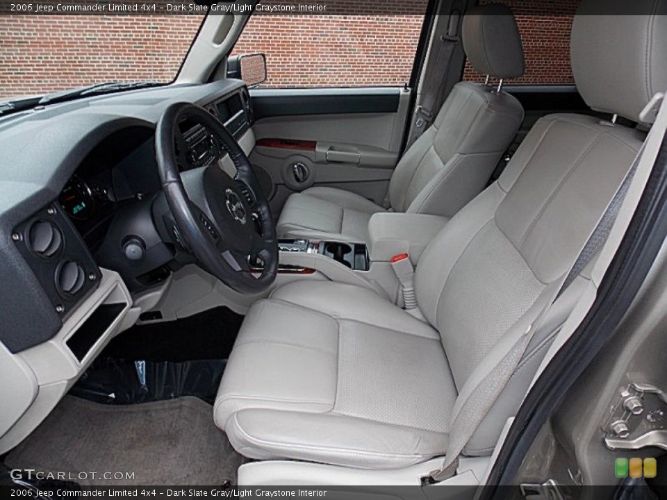Dark Slate Gray/Light Graystone 2006 Jeep Commander Interiors