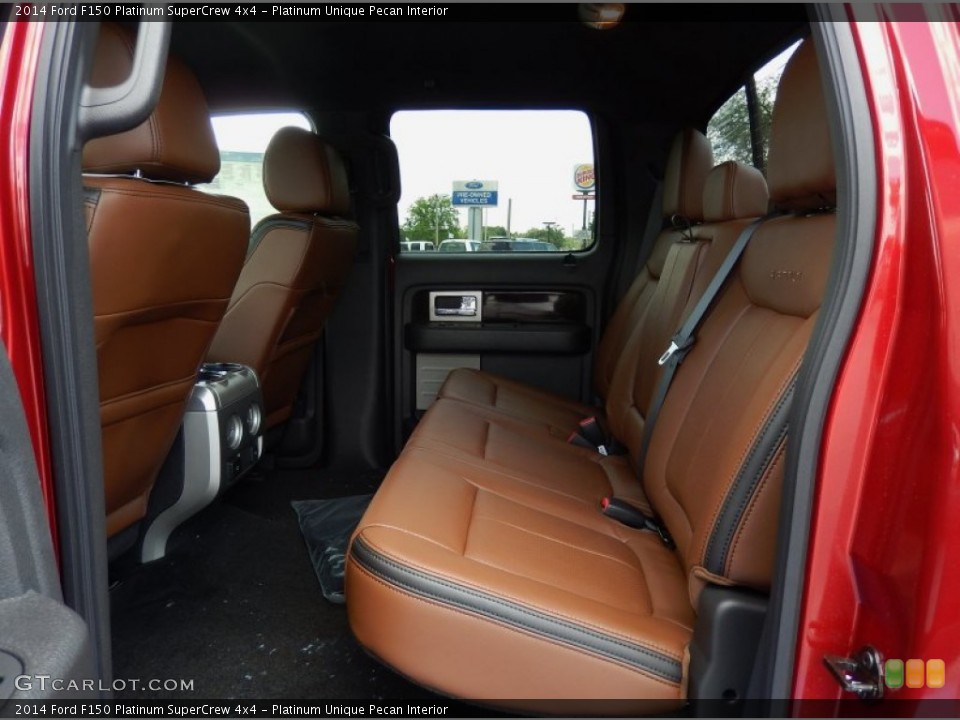 Platinum Unique Pecan Interior Rear Seat for the 2014 Ford F150 Platinum SuperCrew 4x4 #93509468