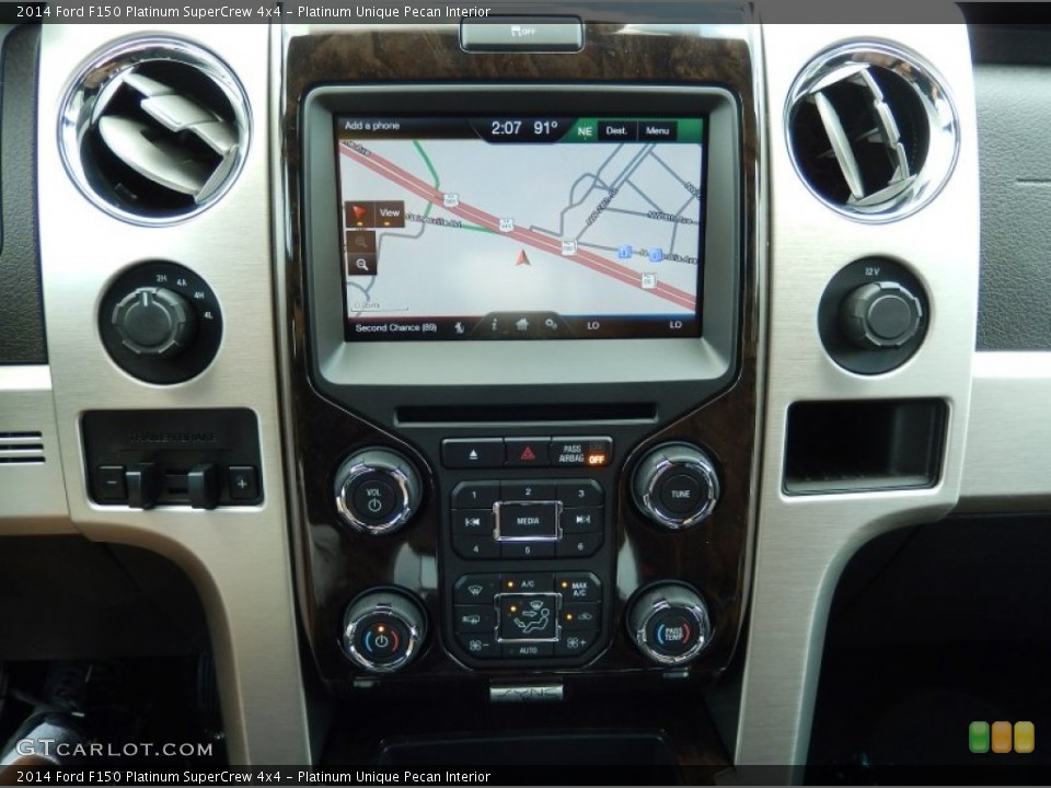 Platinum Unique Pecan Interior Controls for the 2014 Ford F150 Platinum SuperCrew 4x4 #93509537