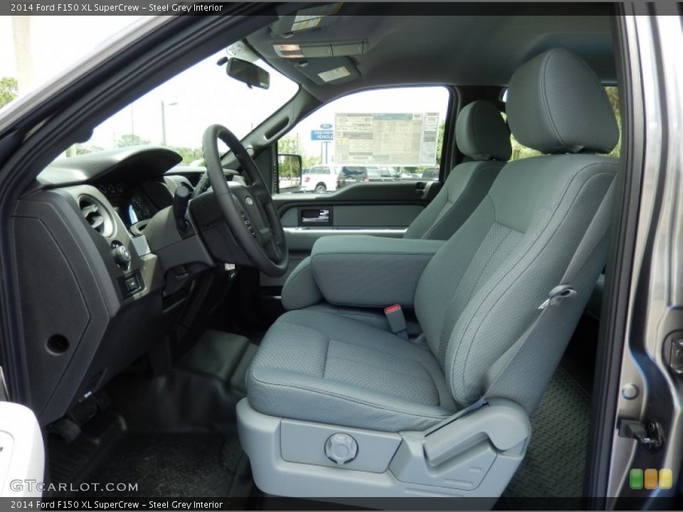 Steel Grey Interior Photo for the 2014 Ford F150 XL SuperCrew #93510311