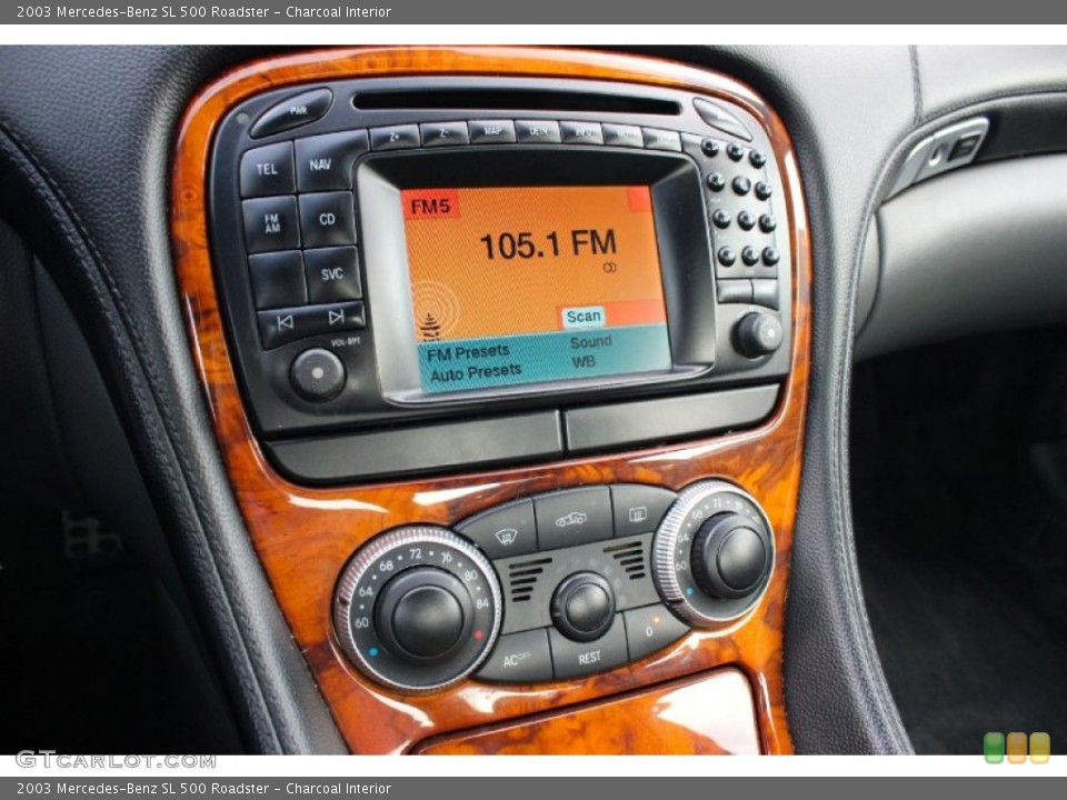 Charcoal Interior Controls for the 2003 Mercedes-Benz SL 500 Roadster #93511229