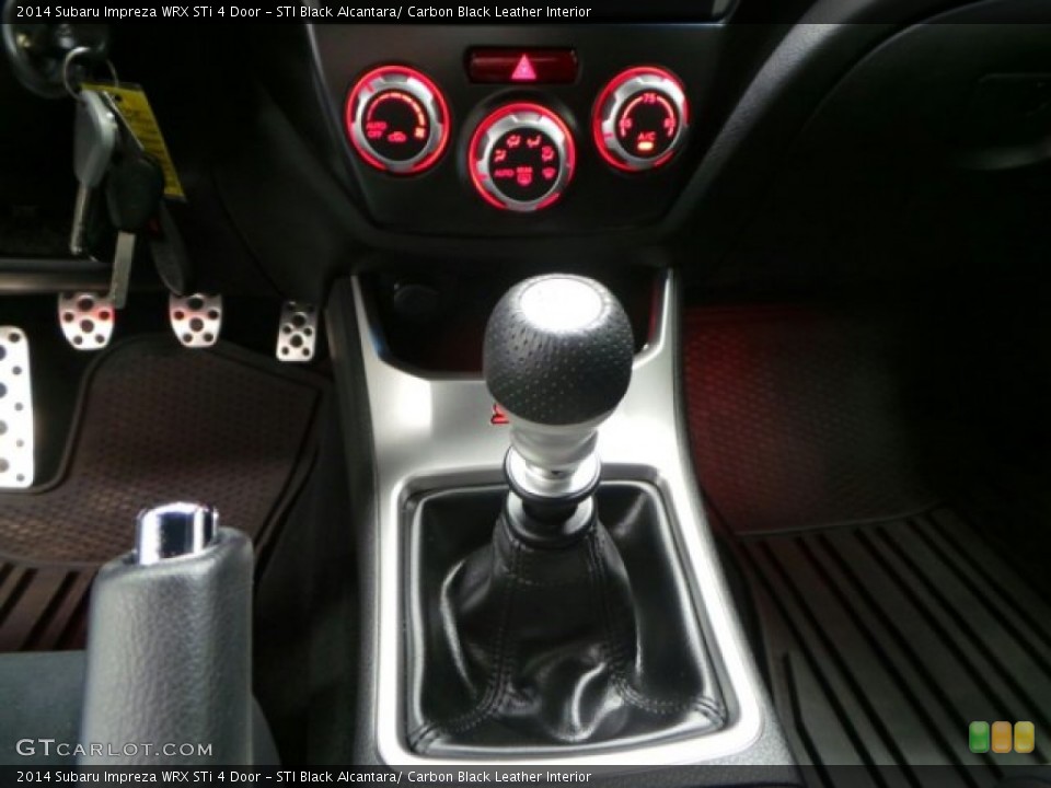STI Black Alcantara/ Carbon Black Leather Interior Transmission for the 2014 Subaru Impreza WRX STi 4 Door #93514525