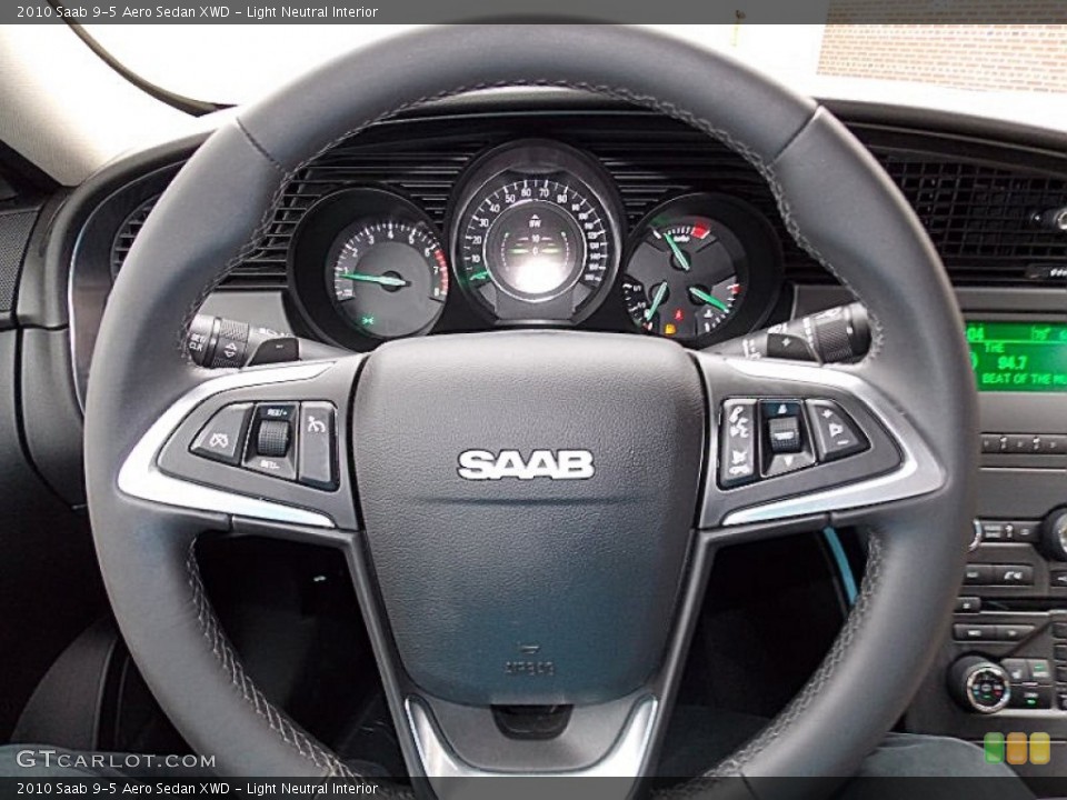 Light Neutral Interior Steering Wheel for the 2010 Saab 9-5 Aero Sedan XWD #93514796
