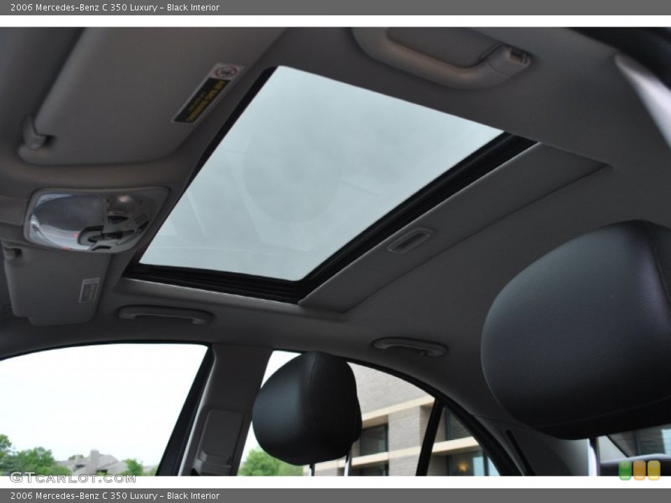 Black Interior Sunroof for the 2006 Mercedes-Benz C 350 Luxury #93516842