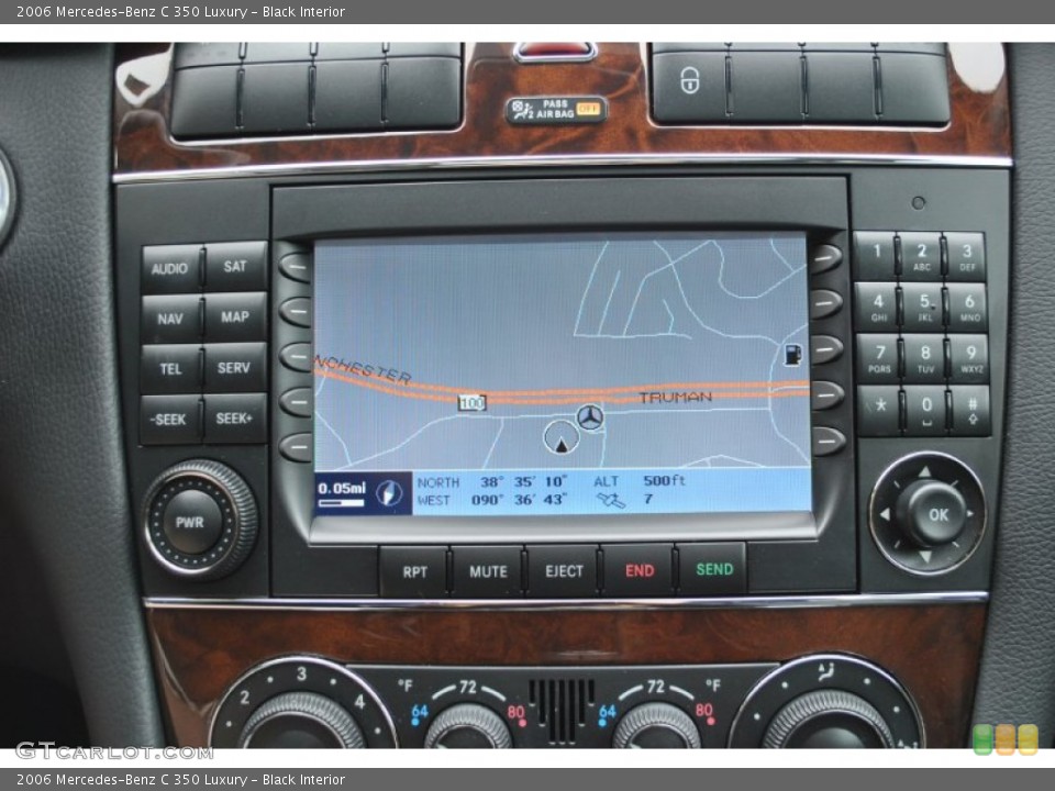 Black Interior Navigation for the 2006 Mercedes-Benz C 350 Luxury #93516857