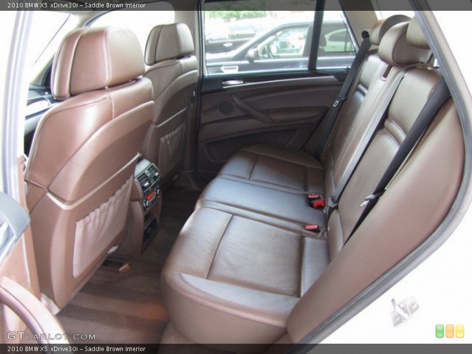 Saddle Brown Interior Rear Seat for the 2010 BMW X5 xDrive30i #93517988