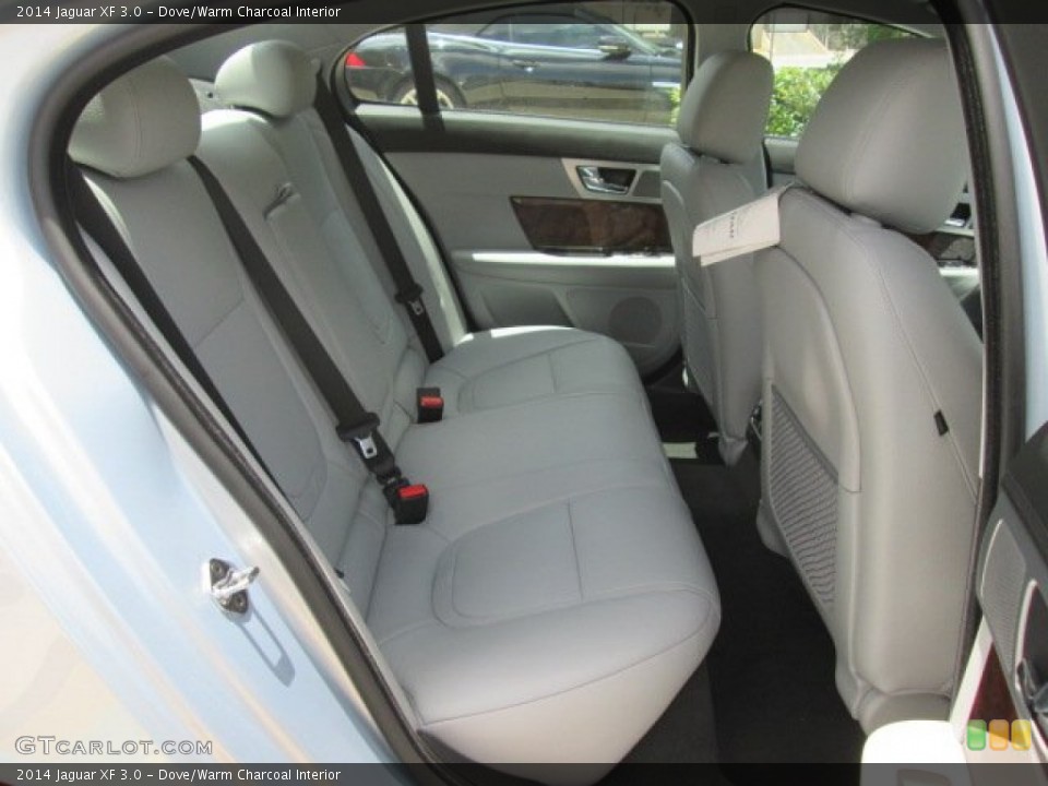 Dove/Warm Charcoal Interior Rear Seat for the 2014 Jaguar XF 3.0 #93520427