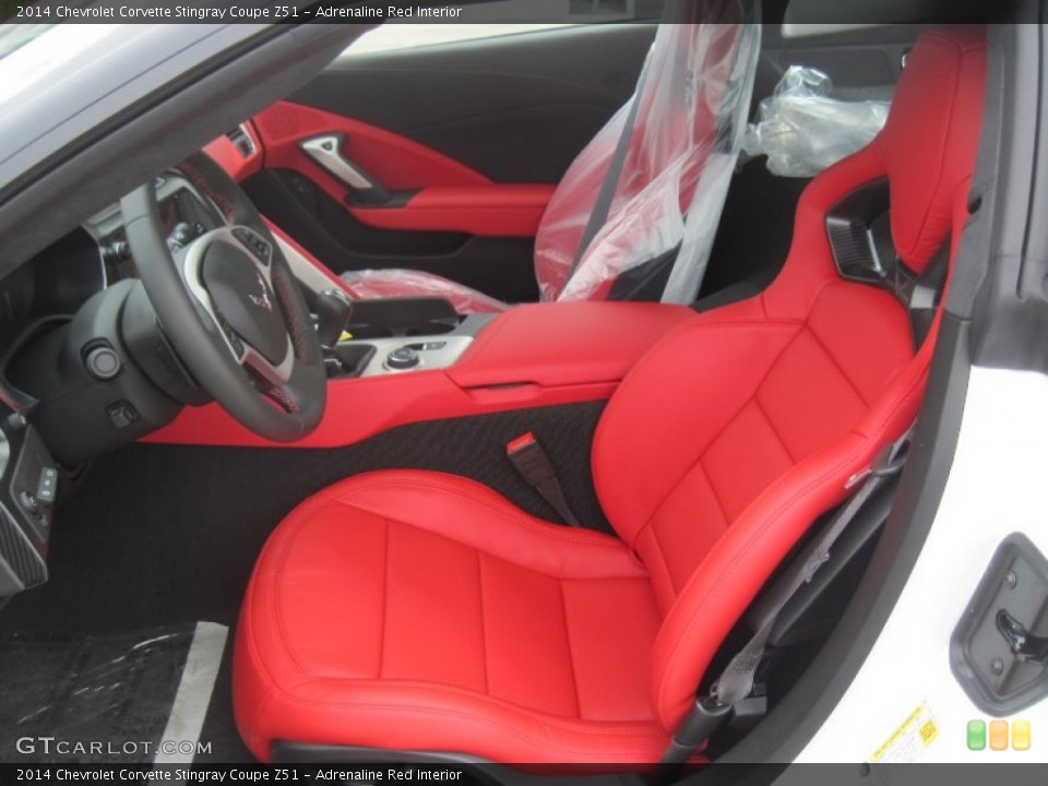 Adrenaline Red Interior Photo for the 2014 Chevrolet Corvette Stingray Coupe Z51 #93525838
