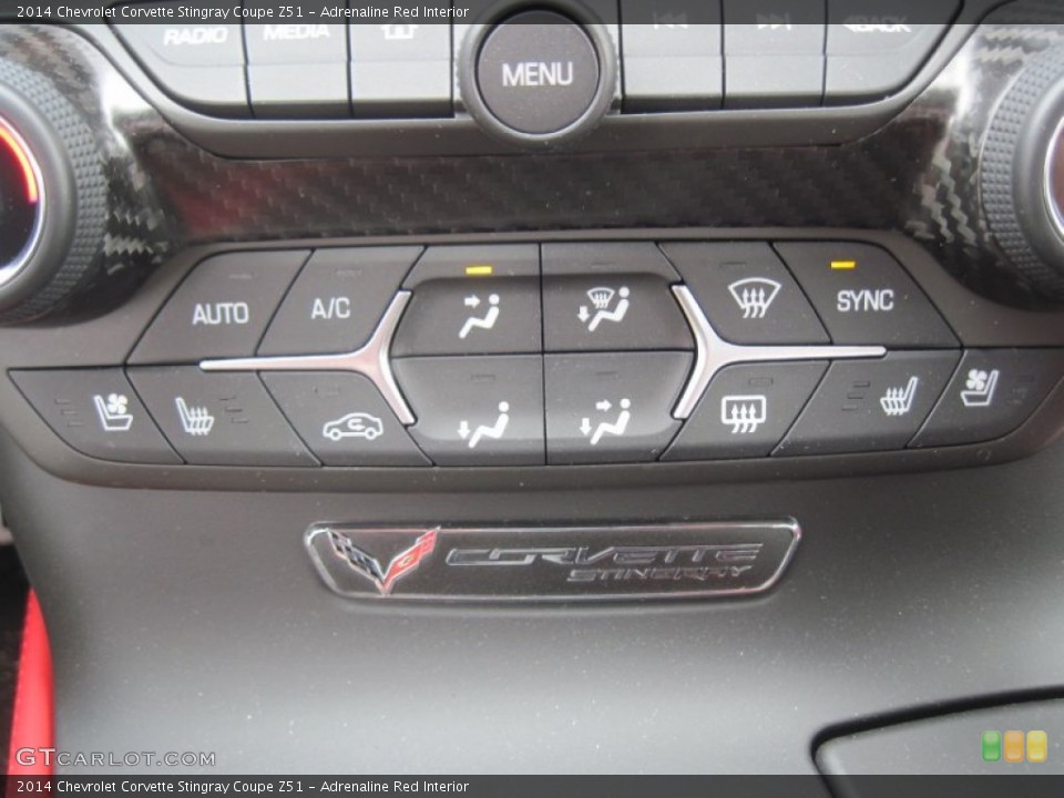 Adrenaline Red Interior Controls for the 2014 Chevrolet Corvette Stingray Coupe Z51 #93525946
