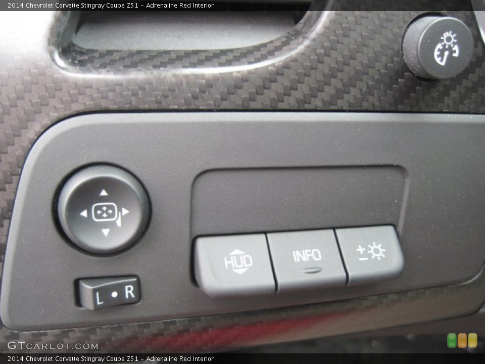 Adrenaline Red Interior Controls for the 2014 Chevrolet Corvette Stingray Coupe Z51 #93525995
