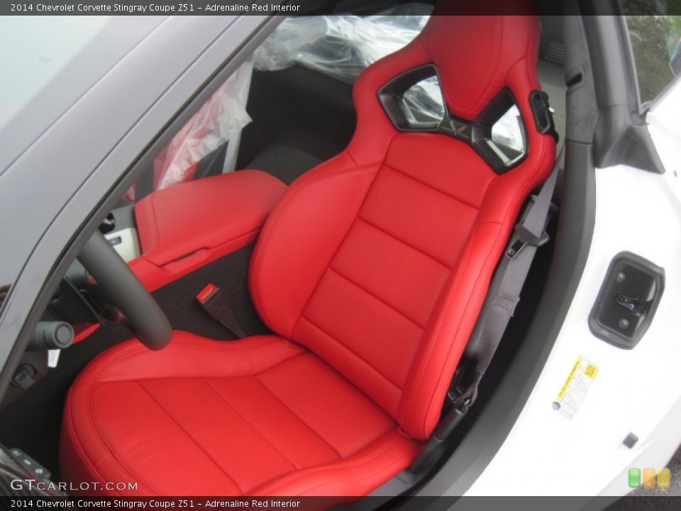 Adrenaline Red Interior Front Seat for the 2014 Chevrolet Corvette Stingray Coupe Z51 #93526093