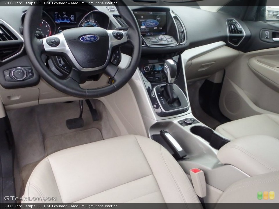 Medium Light Stone Interior Photo for the 2013 Ford Escape SEL 1.6L EcoBoost #93535780