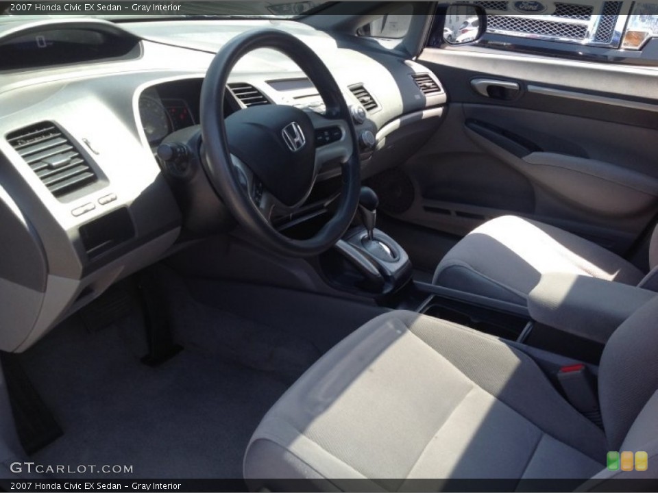 Gray Interior Photo for the 2007 Honda Civic EX Sedan #93541312