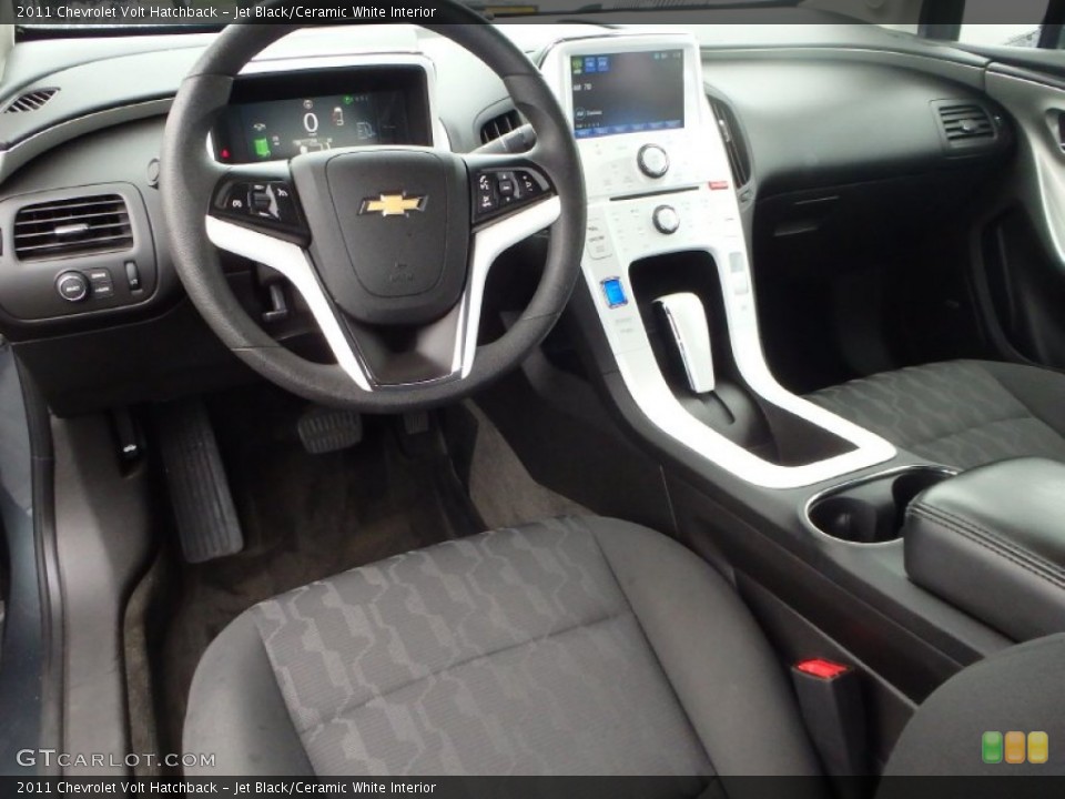 Jet Black/Ceramic White Interior Photo for the 2011 Chevrolet Volt Hatchback #93542722