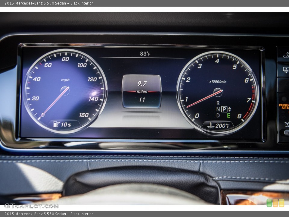 Black Interior Gauges for the 2015 Mercedes-Benz S 550 Sedan #93546730