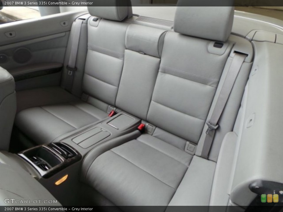 Grey Interior Rear Seat for the 2007 BMW 3 Series 335i Convertible #93548149