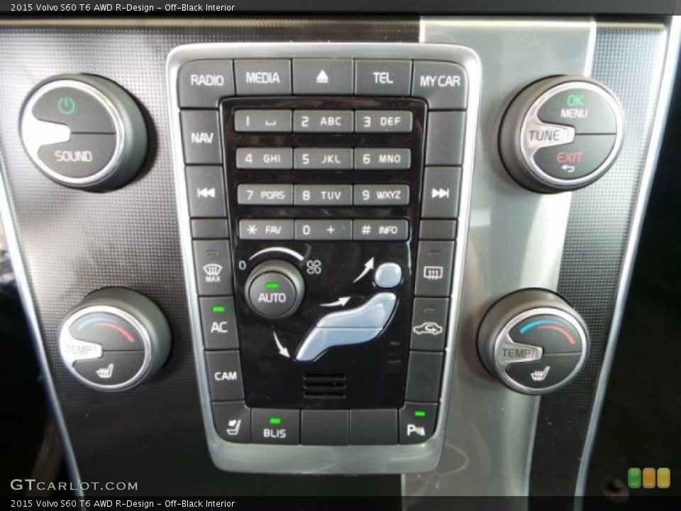 Off-Black Interior Controls for the 2015 Volvo S60 T6 AWD R-Design #93548254