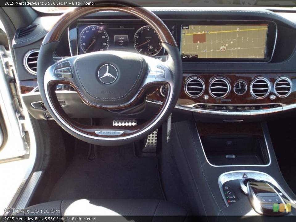 Black Interior Dashboard for the 2015 Mercedes-Benz S 550 Sedan #93548461