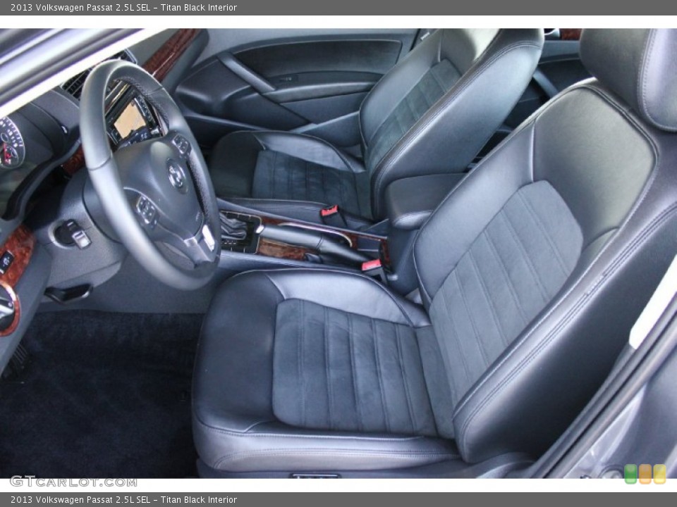 Titan Black Interior Front Seat for the 2013 Volkswagen Passat 2.5L SEL #93551782