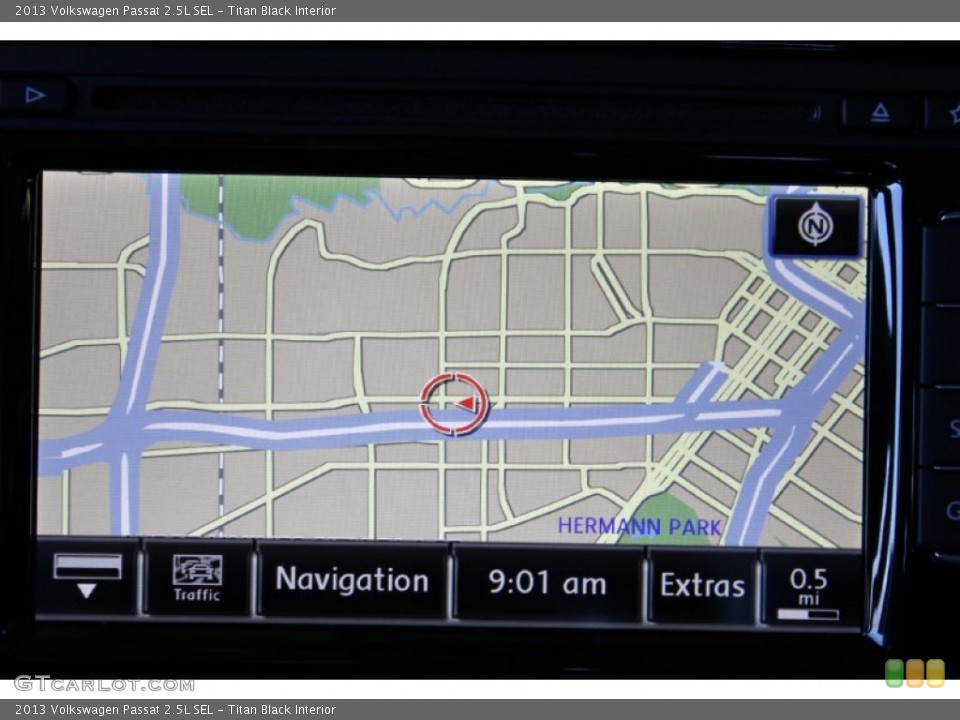 Titan Black Interior Navigation for the 2013 Volkswagen Passat 2.5L SEL #93551905