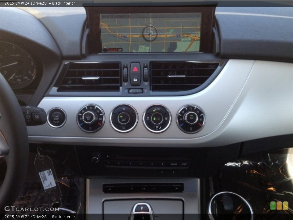 Black Interior Controls for the 2015 BMW Z4 sDrive28i #93551950