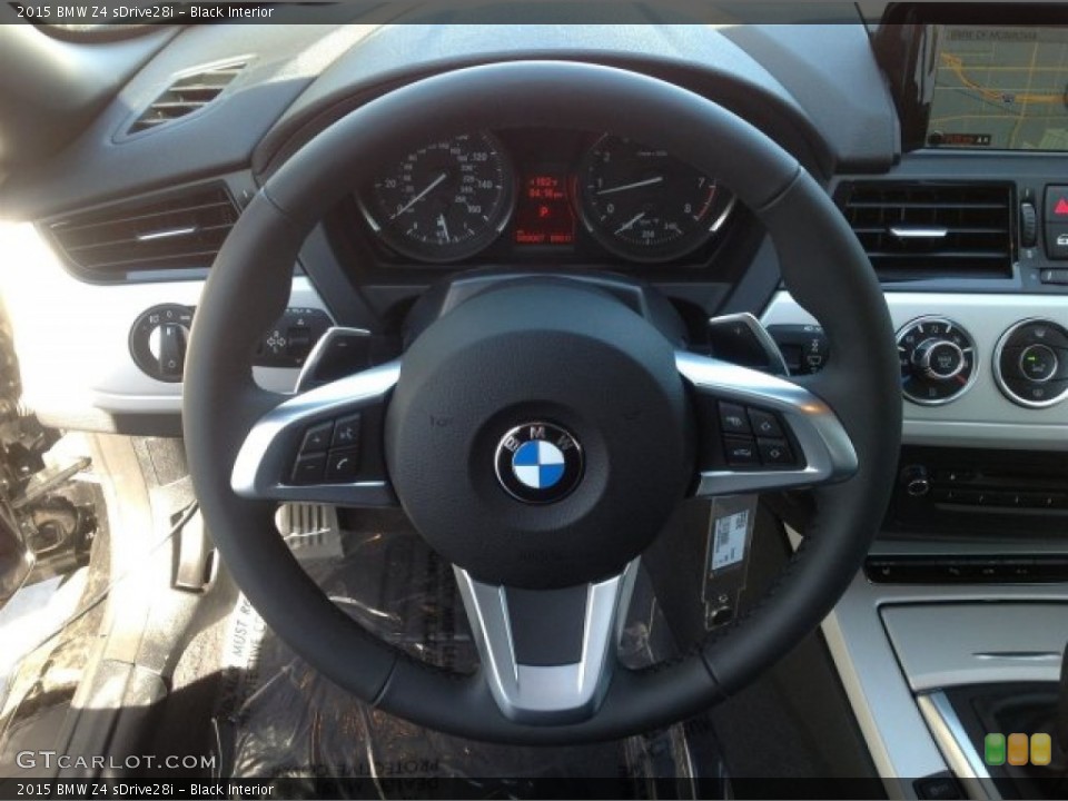 Black Interior Steering Wheel for the 2015 BMW Z4 sDrive28i #93551974