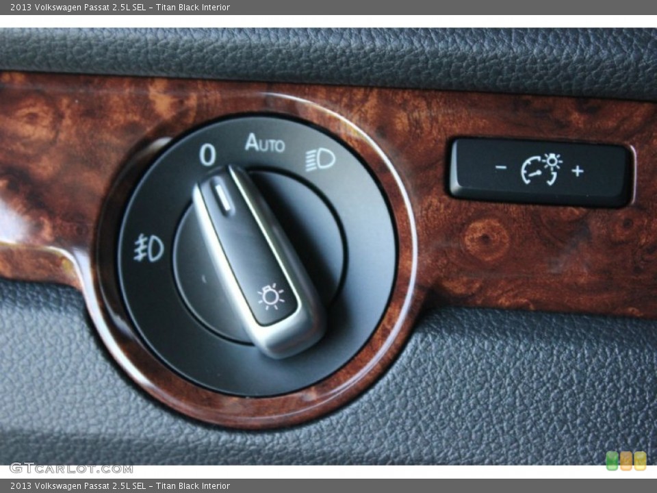 Titan Black Interior Controls for the 2013 Volkswagen Passat 2.5L SEL #93552082