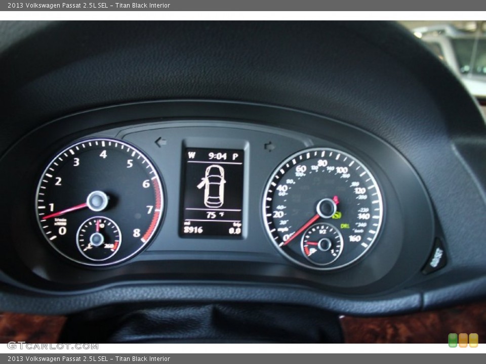 Titan Black Interior Gauges for the 2013 Volkswagen Passat 2.5L SEL #93552478