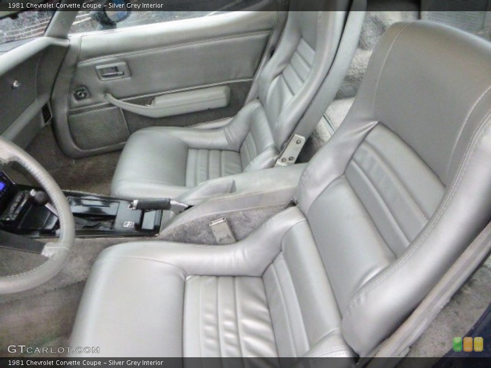 Silver Grey 1981 Chevrolet Corvette Interiors