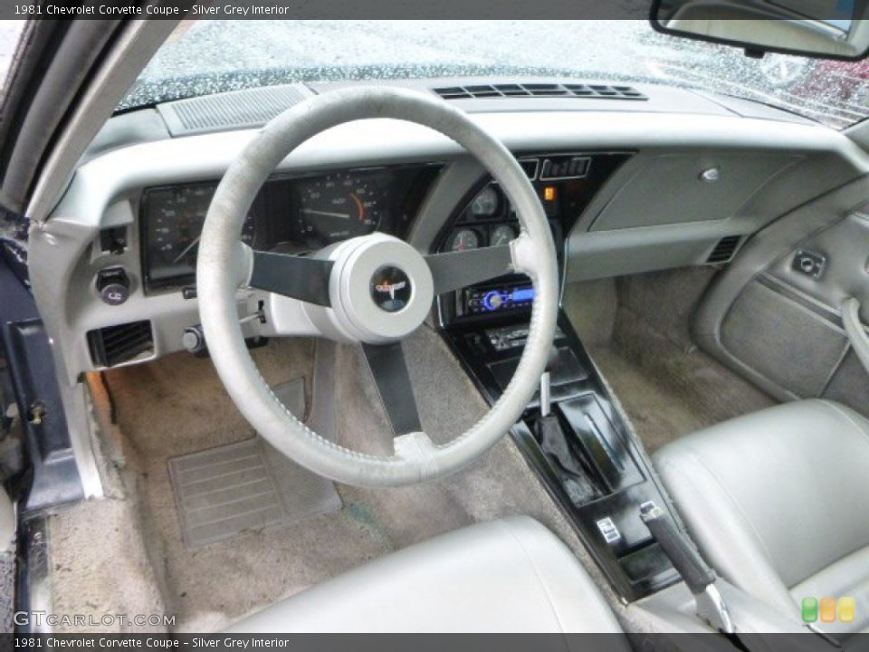 Silver Grey Interior Dashboard for the 1981 Chevrolet Corvette Coupe #93554230