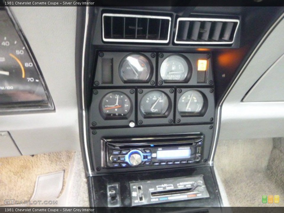 Silver Grey Interior Gauges for the 1981 Chevrolet Corvette Coupe #93554305