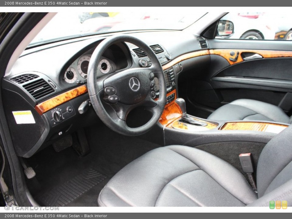 Black Interior Photo for the 2008 Mercedes-Benz E 350 4Matic Sedan #93555130