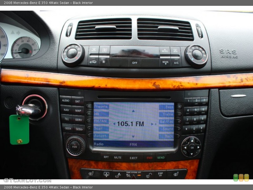 Black Interior Controls for the 2008 Mercedes-Benz E 350 4Matic Sedan #93555193