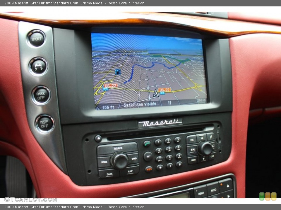 Rosso Corallo Interior Controls for the 2009 Maserati GranTurismo  #93556294