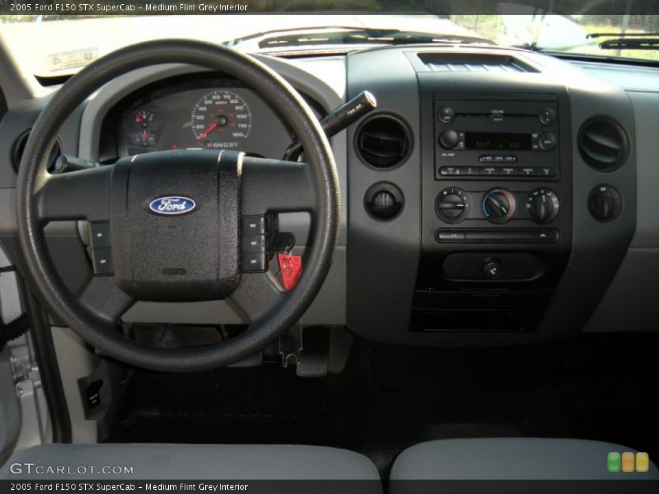 Medium Flint Grey Interior Dashboard for the 2005 Ford F150 STX SuperCab #93557650