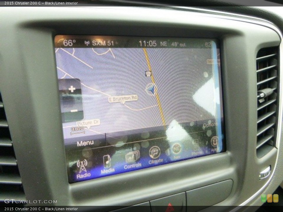 Black/Linen Interior Navigation for the 2015 Chrysler 200 C #93572679