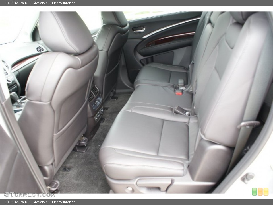 Ebony Interior Rear Seat for the 2014 Acura MDX Advance #93574410