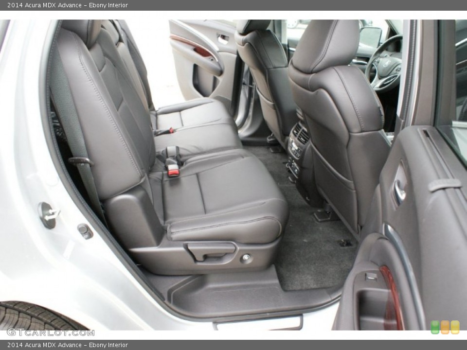 Ebony Interior Rear Seat for the 2014 Acura MDX Advance #93574545