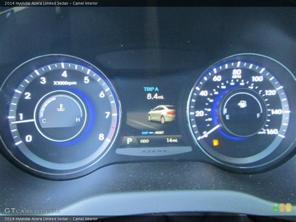 Camel Interior Gauges for the 2014 Hyundai Azera Limited Sedan #93581130